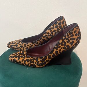 SARTO By Franco Sarto Animal Print Wedges